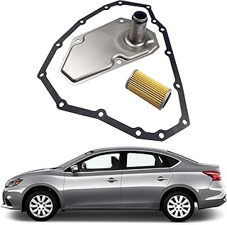 33010-JF015 Car 15 Hole 3Pcs Transmission Oil Filters & Pan Gasket Set Compatible with 2012-2019 Nissan Sentra Versa Note Maxima Swift Replaces 31726-28X0A 31726-3JX0A RE0F11A 19318012