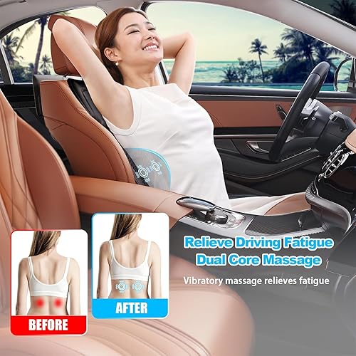 Miniatura 3 de LGNORA 16 Fans12V - Cojín de asiento de automóvil ventilado de 12 V, funda de asiento delantero de automóvil, sistema de masaje de ventilador de