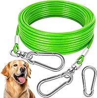 Vista 9 de Correa de Amarre para Perro - Cadena de Perro Resistente para Patio, Correa y Amarre al Aire Libre Azul/Morado/Verde/Rosa, 3.05/4.57/6.10/9.14Mts