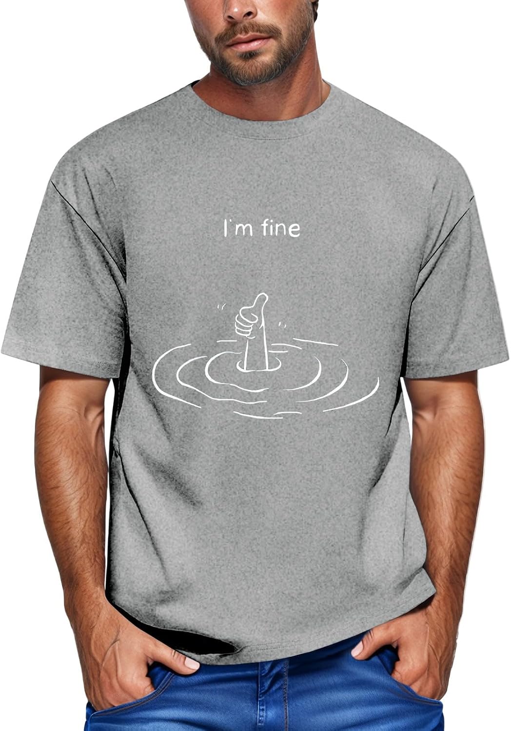 RTRDE Men's Novelty Tshirt Casual Short Sleeve Summer Funny Print Tee Shirts Graphic T-Shirts, S-3XL