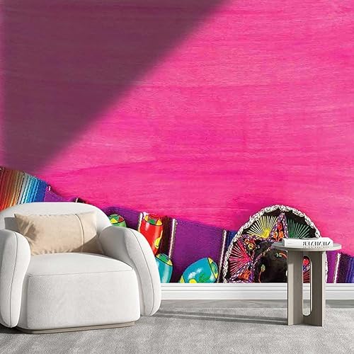 Papel De Paredes Decorativo - Papel tapiz mexicano con cuentas, para decoración de pared de dormitorio, sin pegamento para dañar, 78.7 pulgadas de