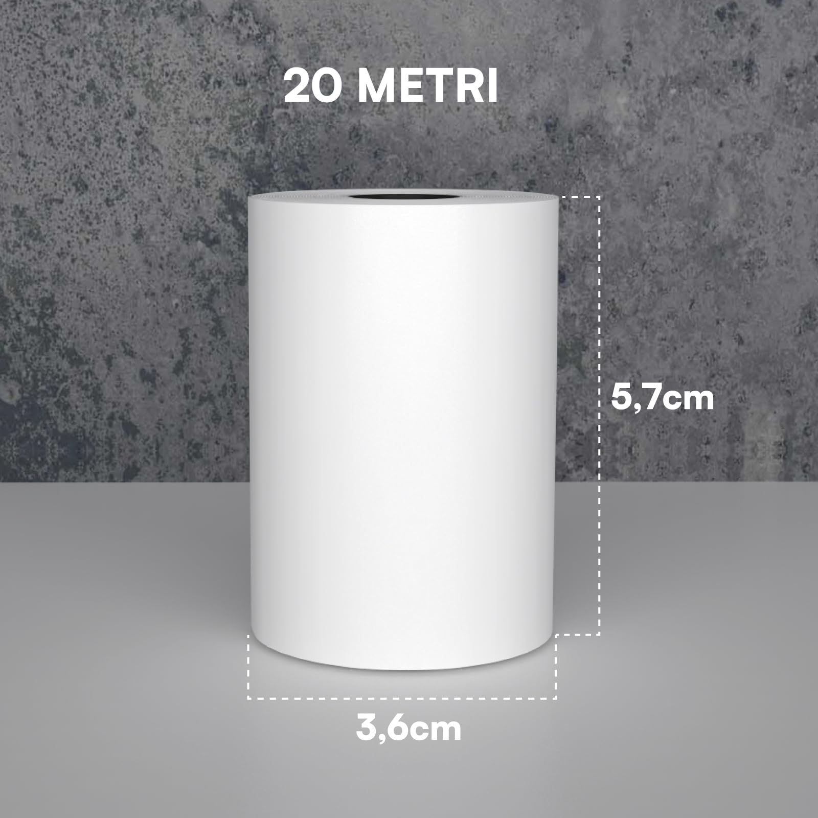 Rotoli carta termica 57x20 mm per POS Nexi Nexa Sumup 20 pezzi
