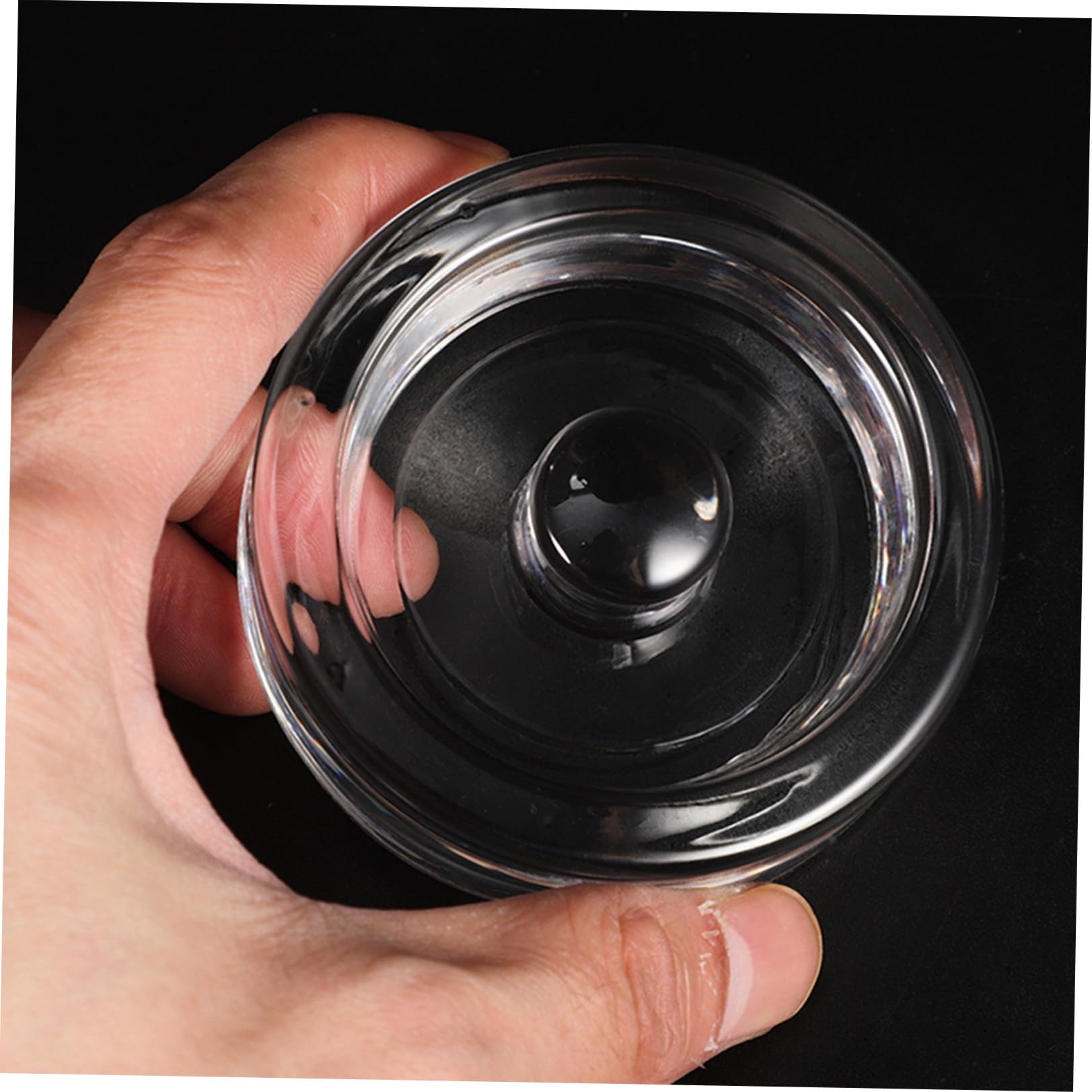 SEWACC Pesas de Fermentación de Vidrio 2 Unidades para Tarros de Boca Ancha, Tapas Pesadas para Fermentar, Diseño Compacto y Ligero, Aptas para Fermentación en Cocina y Conservación