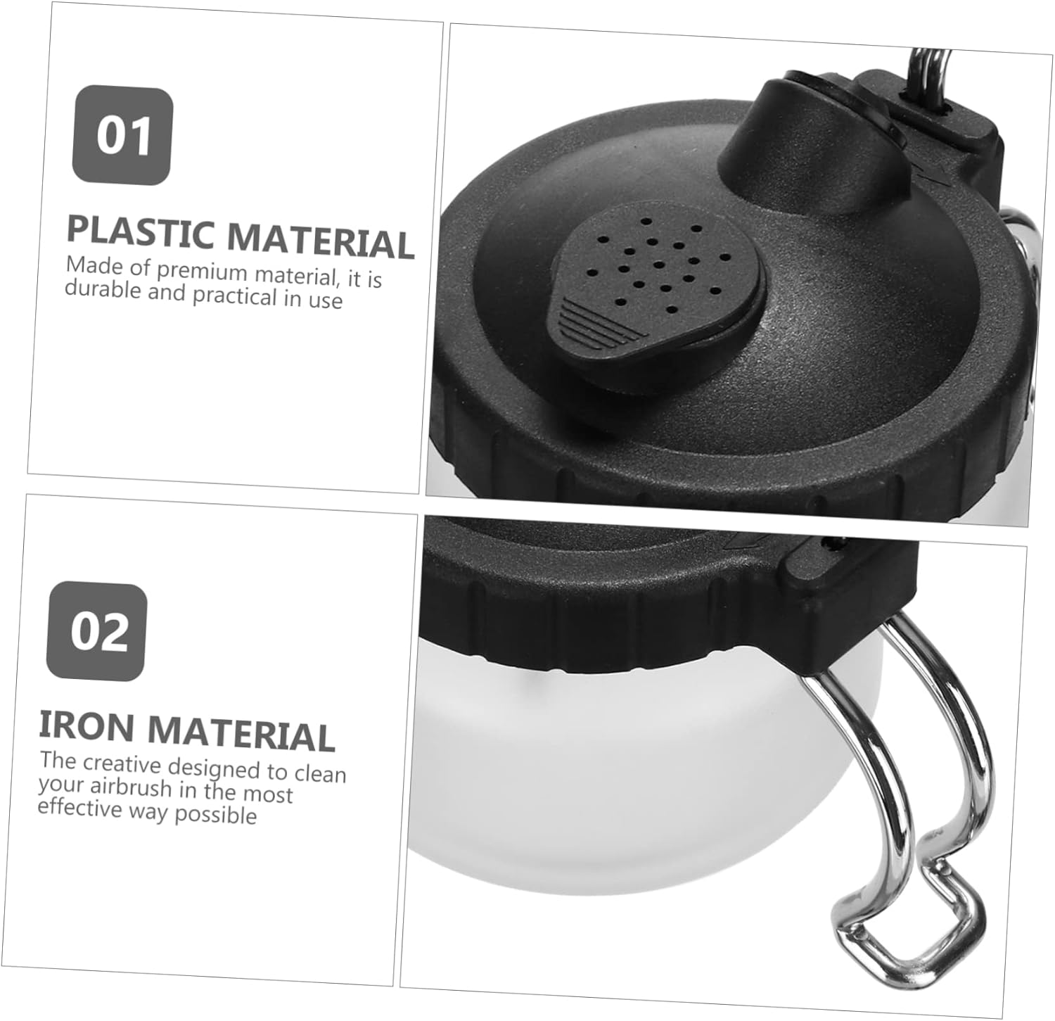 Uonlytech 1pc Air Brush Spray Pen Cleaning Tool Stand and Waste Liquid Collection Bottle Essential Airbrush Cleaner for Home Use Multi-Functional Spray Pen Cleaning Kettle