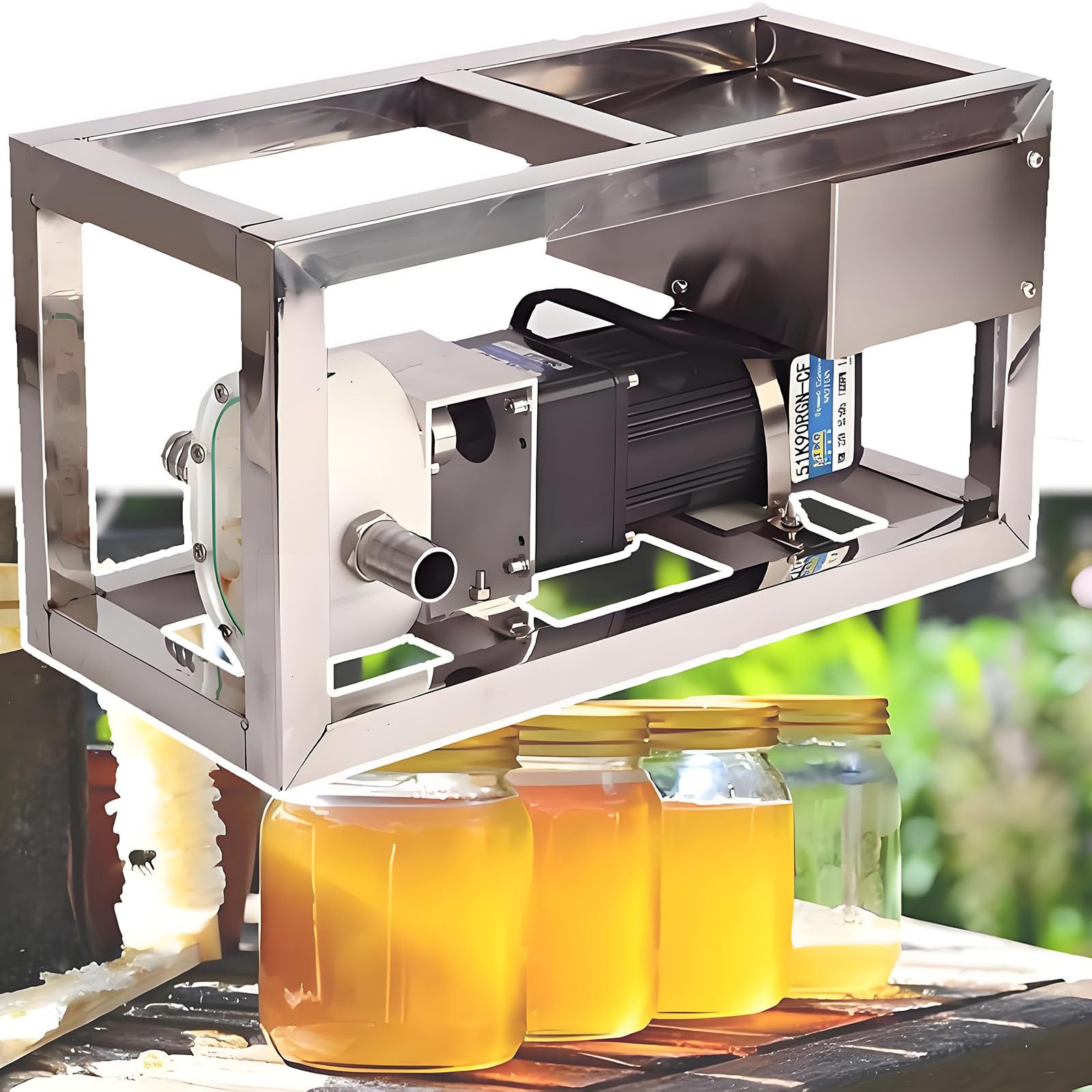 Pompe électrique de Transfert de Liquide visqueux, Pompe à Miel visqueux à Vitesse réglable, Machine de pompage de Miel 6-10 L/Min avec Tuyau de 3 m, Transfert de Liquide Alimentaire