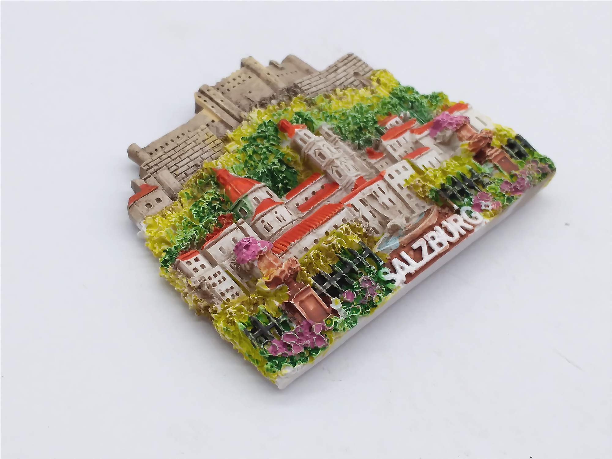 Calamita 3D Salisburgo Austria – Souvenir Da Viaggio, Magnete Per Frigorifero Fatto A Mano, 7x5 Cm - 3