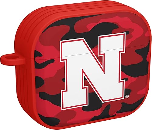 Miniatura 3 de AFFINITY BANDS Nebraska Huskers Camo HDX - Funda compatible con Apple AirPods Generación 3