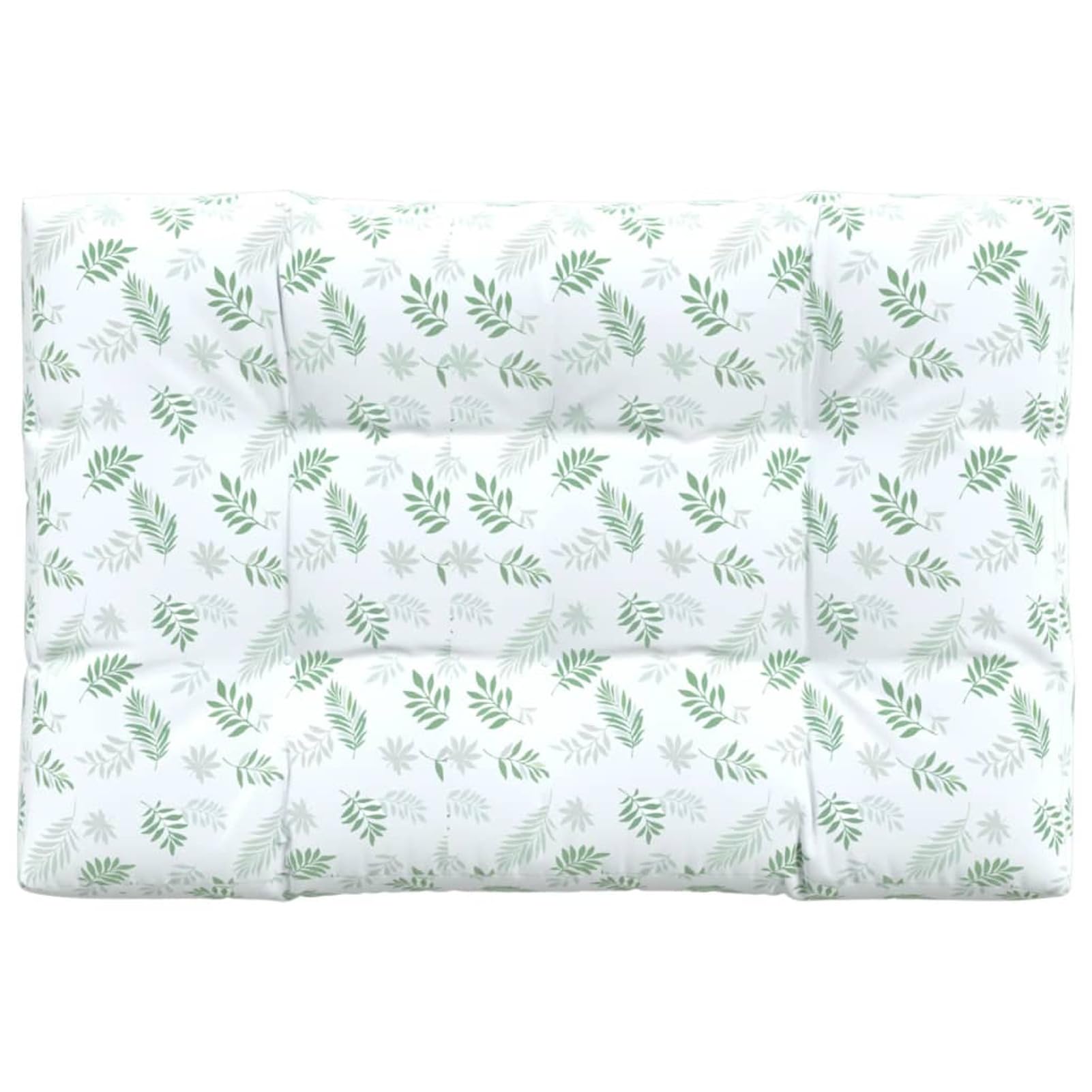 LAPOOH Poduszka na palety z nadrukiem liści 120x80x12 cm, poduszka podłogowa, palety tarasowe, poduszki paletowe, poduszki zewnętrzne - 360531