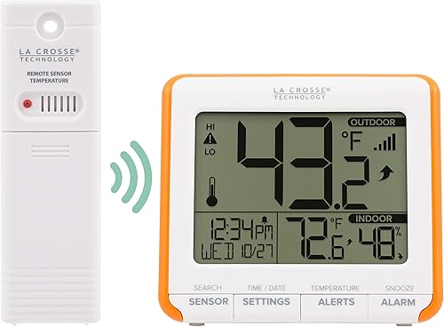 Miniatura 2 de La Crosse Technology Estación inalámbrica de temperatura y humedad 308-179OR con tendencias y alertas