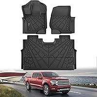 Vista 15 de KARPAL - Tapetes para 1a y 2a fila de asientos de auto, para todo tipo de clima, de ajuste personalizable, hechos de elastómero termoplástico