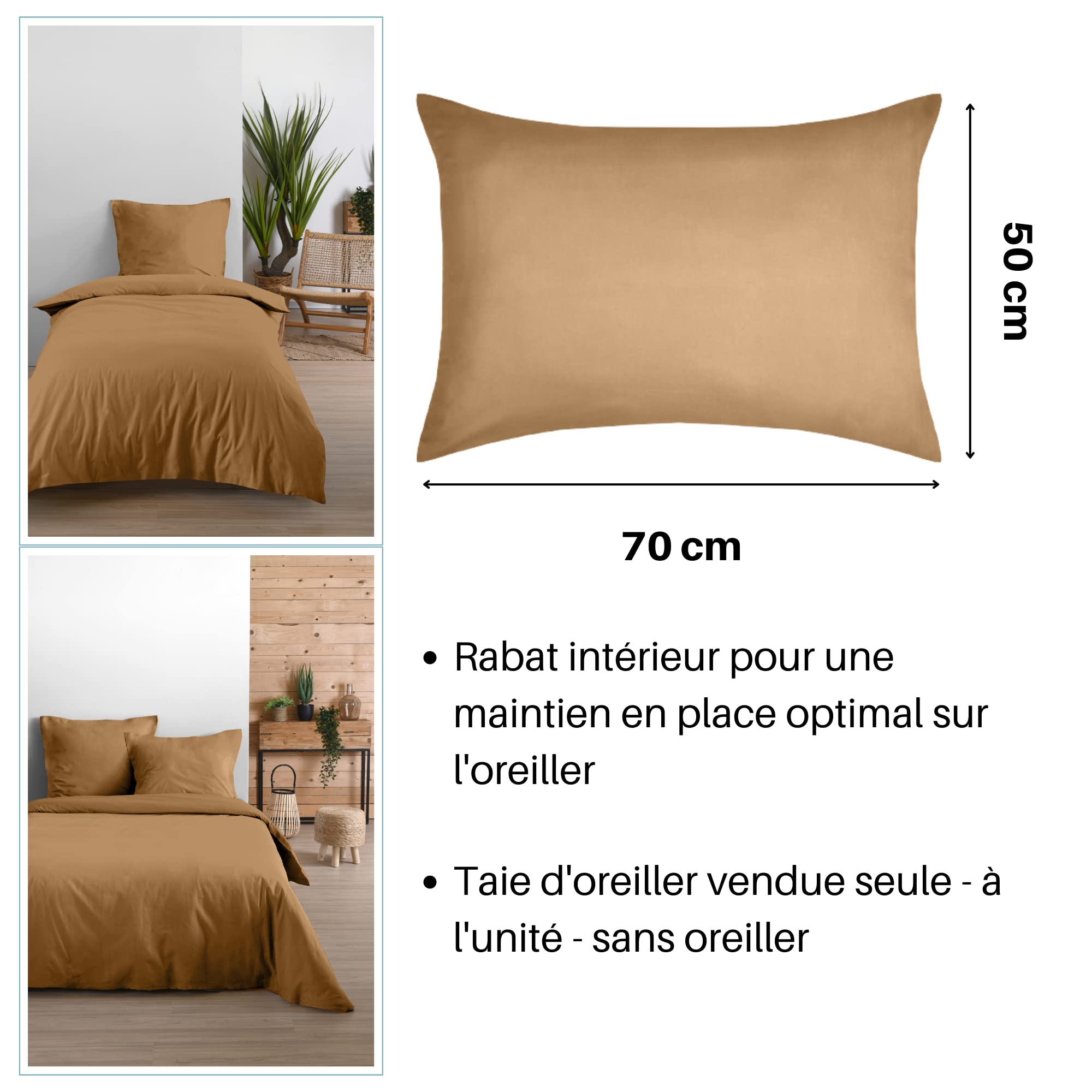 Lovely CASA Kopfkissenbezug 50x70 Cm – 100% Baumwolle, Öko-Tex Zertifiziert, Maus-Motiv Eden