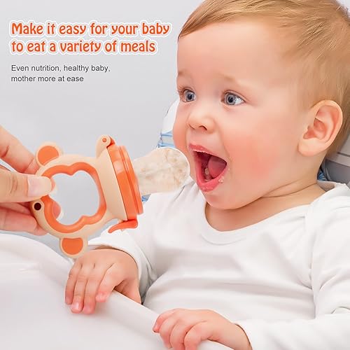 Miniatura 3 de Chupete alimentador de frutas frescas para bebés, paquete de 2 mordedores para masticar, juguete de dentición congelable, alivio de la dentición, Un