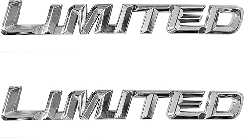 OnlyYou.X Limited Emblem Limited Badge 3D - Adhesivo adhesivo compatible con camioneta universal y coche, cromado, 2 piezas de metal