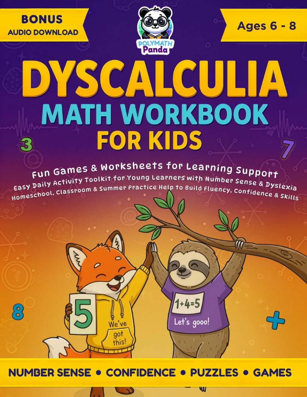 Dyscalculia Math Workbook for Kids Ages 6-8: Fun Games & Worksheets for Learning Support | Easy Daily Activity Toolkit for Young Learners with Number ... for Dyslexia, Dysgraphia & Dyscalculia)