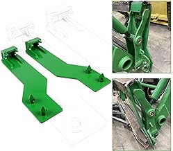ECOTRIC Tractor Loader Quick Tach Weld On Mounting Brackets Compatible with John Deere Tractor Loaders Durable Heavy Duty Powder Coated Steel Green