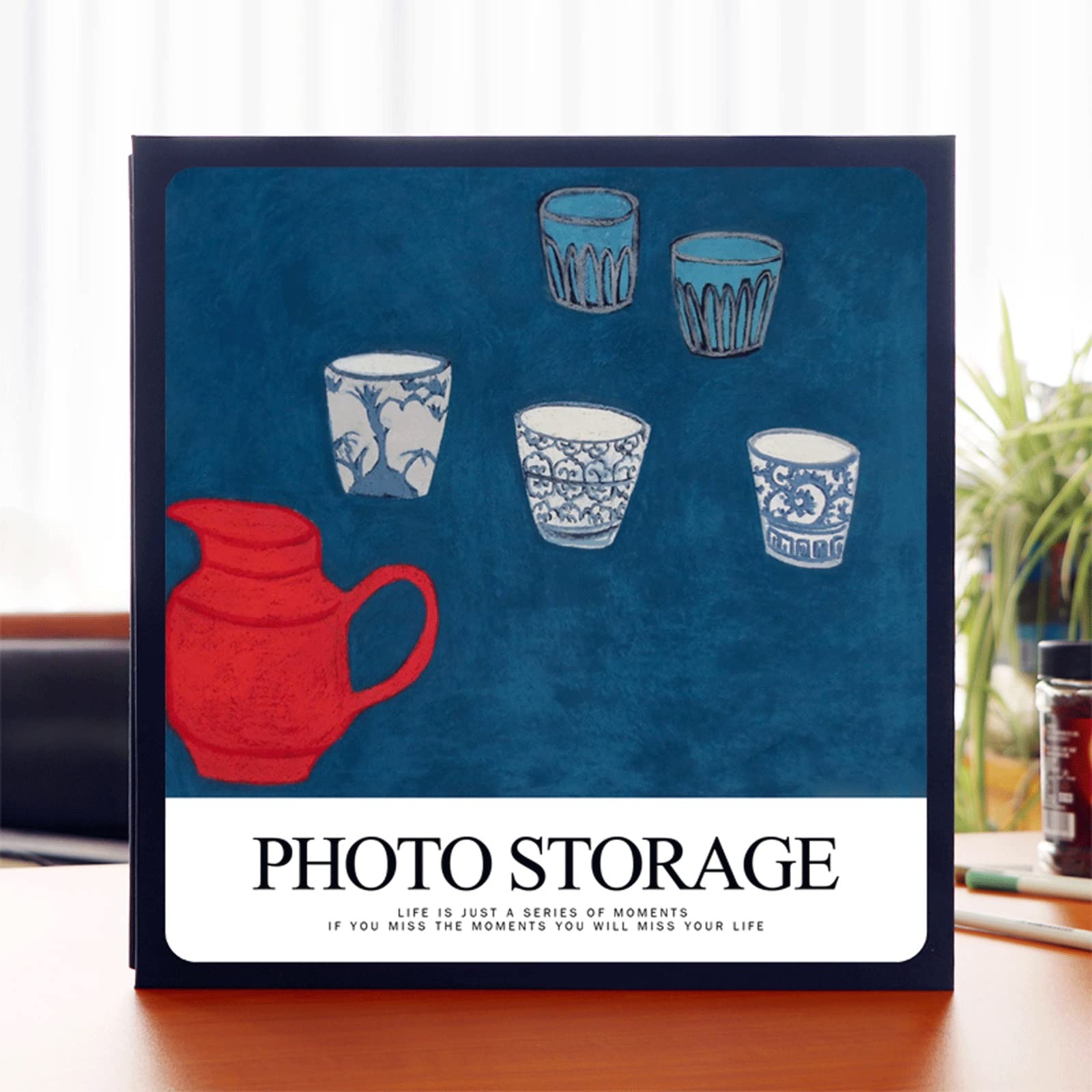 GLigeT Fotoalbum Retro-Stil selbstklebendes Film-Fotoalbum for Paare DIY. Handgemachtes Souveniralbum Fotoalbum-Familienalbum Fotobuch (Color : A, Size : 40 Sheets/White Paper)