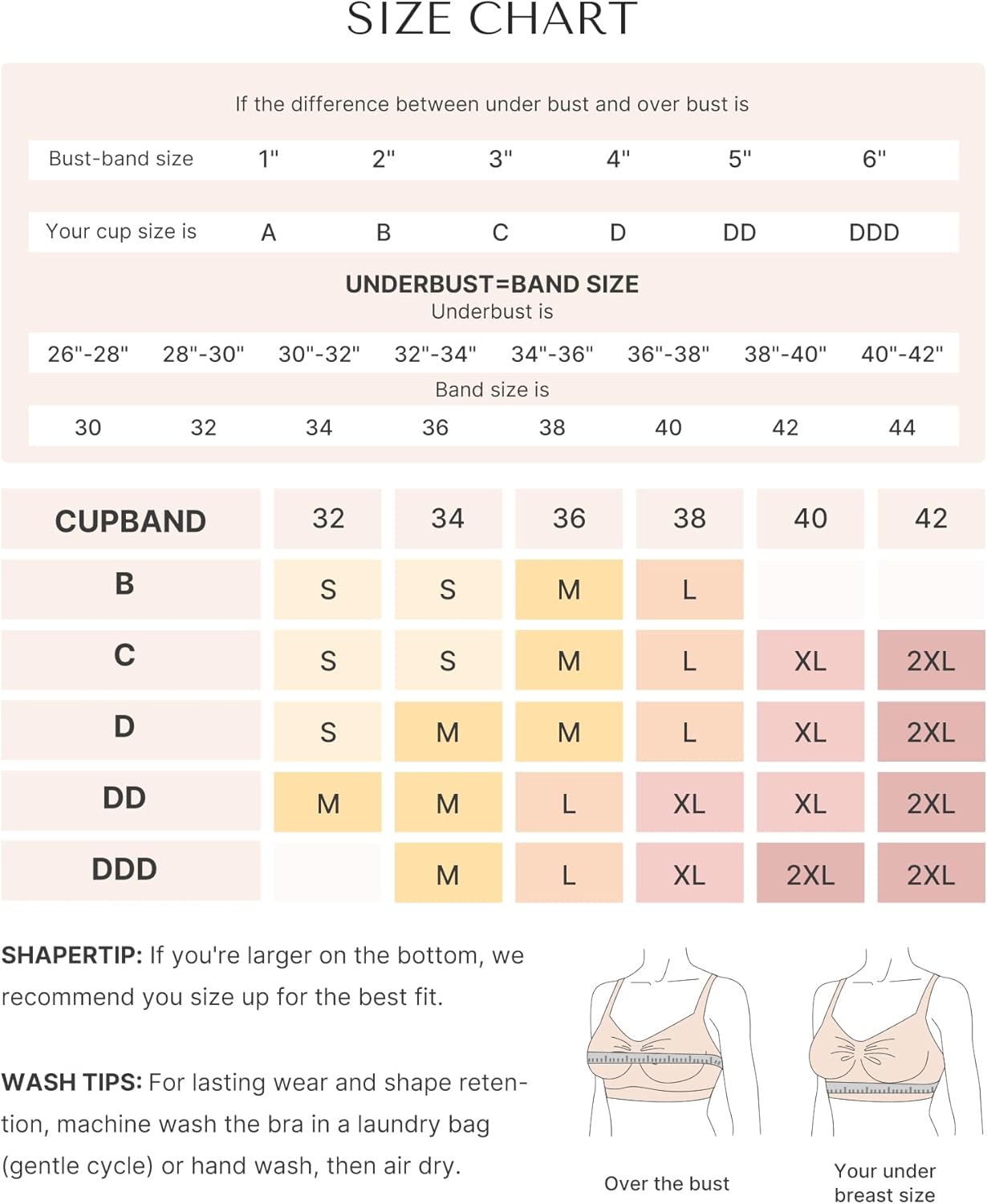 SHAPELLX Wireless Bra for Womens Breathable Lounge Seamless Bra Comfortable Soft Bralette Plus Size V Neck Everyday Bras Brown XXL - Image 6