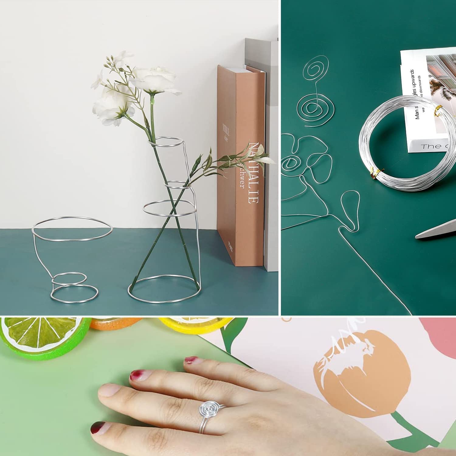 1mm Aluminum Craft Wire Roll - 30m Flexible DIY Sculpting Metal Wire for Jewelry Making,(1mm)