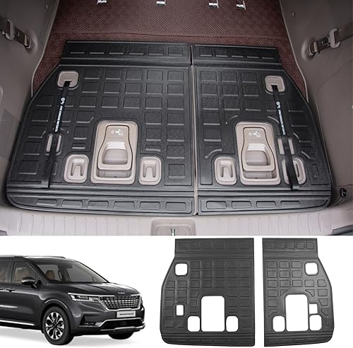 Miniatura 7 de powoq Tapete de maletero compatible con Kia Carnival 2022-2025, forro de carga no híbrido, protección para todas las estaciones, alfombrilla de