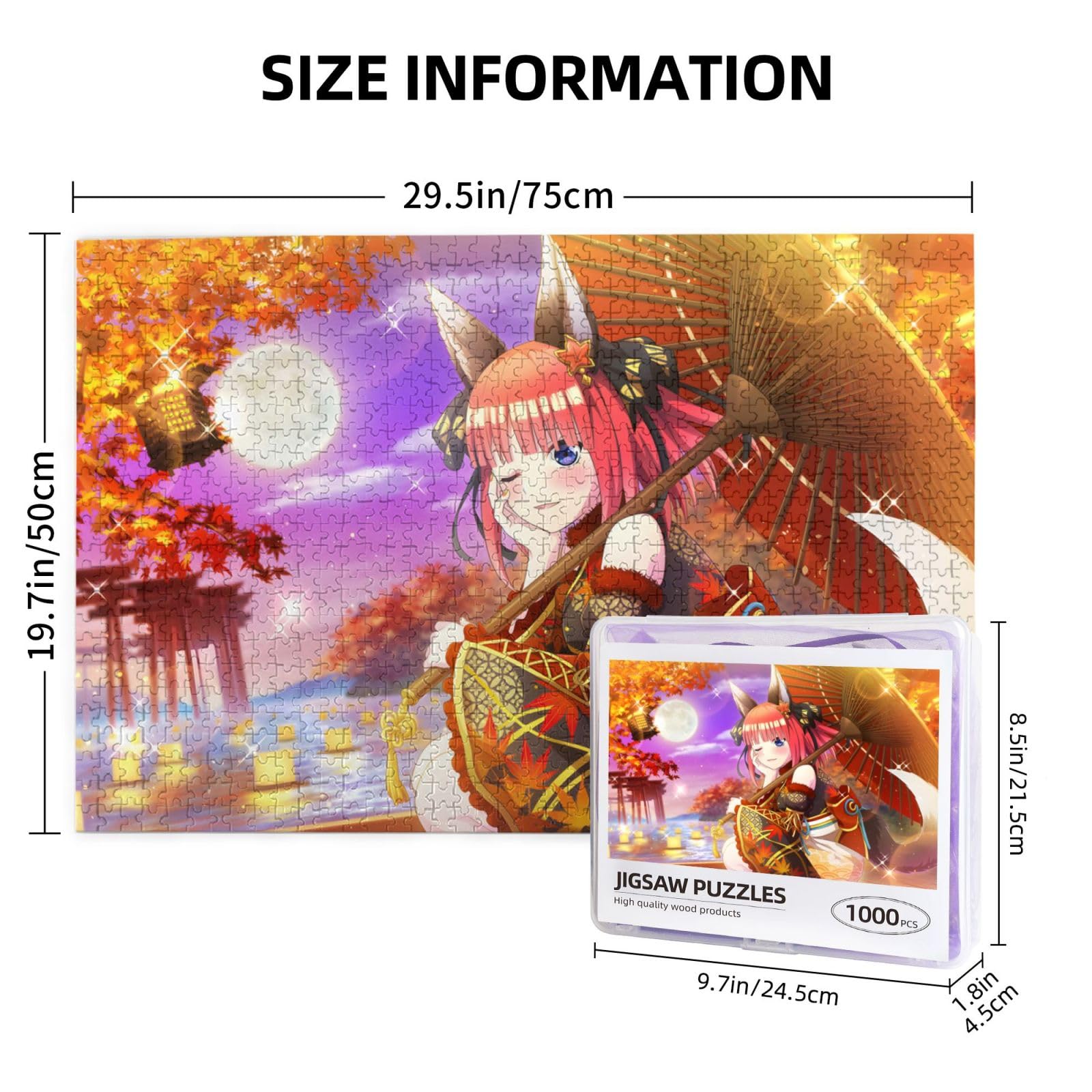 Amazon.co.jp: パズル 1000ピース 五等分の花嫁 中野二乃 木製