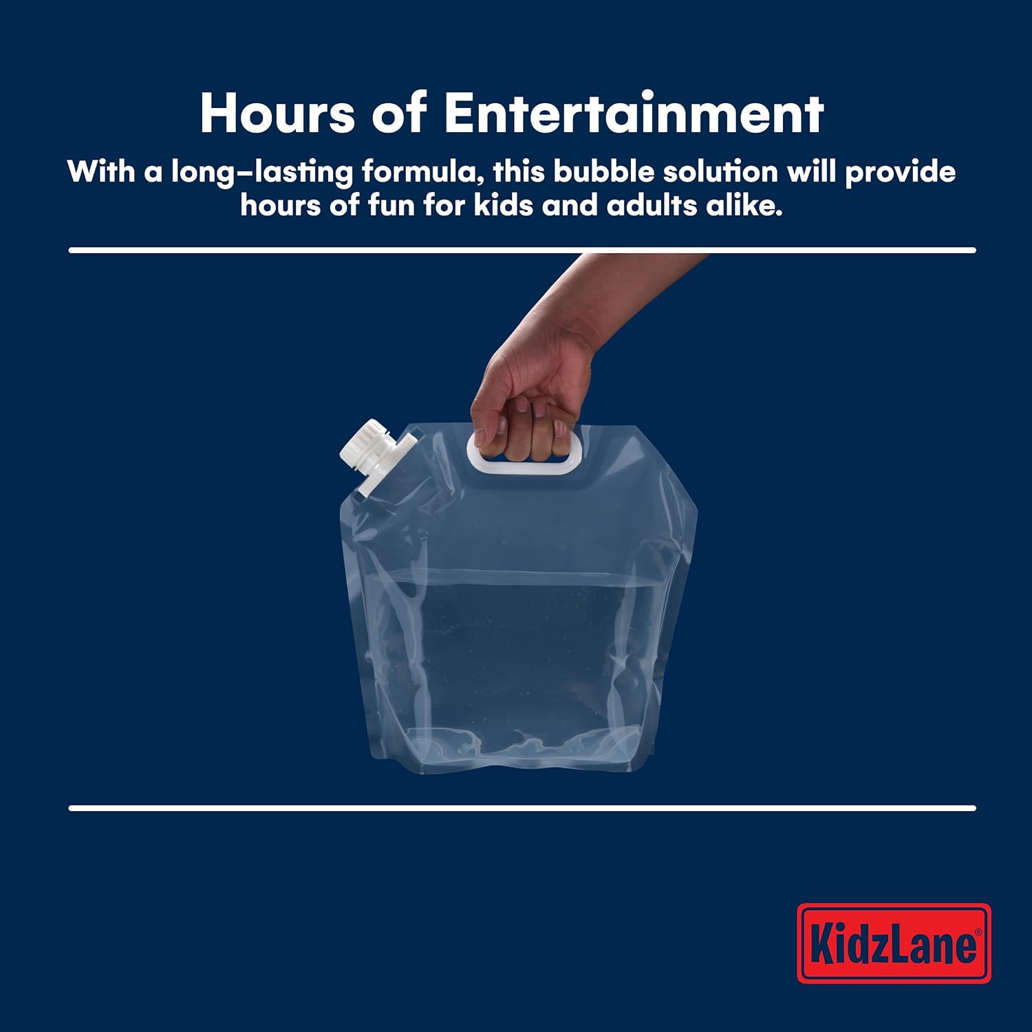 Kidzlane 32oz Bubble Refill Pouch - Pour spout Pouch for Bubble Machine, Giant Bubble Wand, Bubble Gun Blower (Empty Pouch Without Bubble Solution)