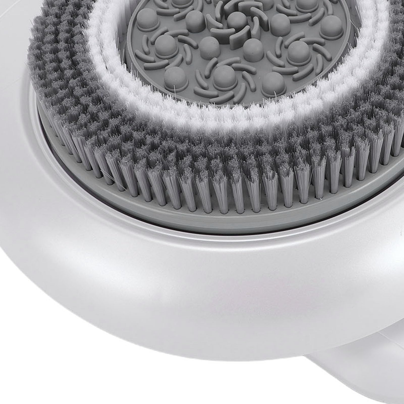 SIXRUN Cepillo Eléctrico de Limpieza de Espalda para Ducha para Limpieza Profunda, Fregador de Espalda Automático Montado en la Pared para Uso Doméstico, 2000 MAh, Incluye Cepillo de Silicona de
