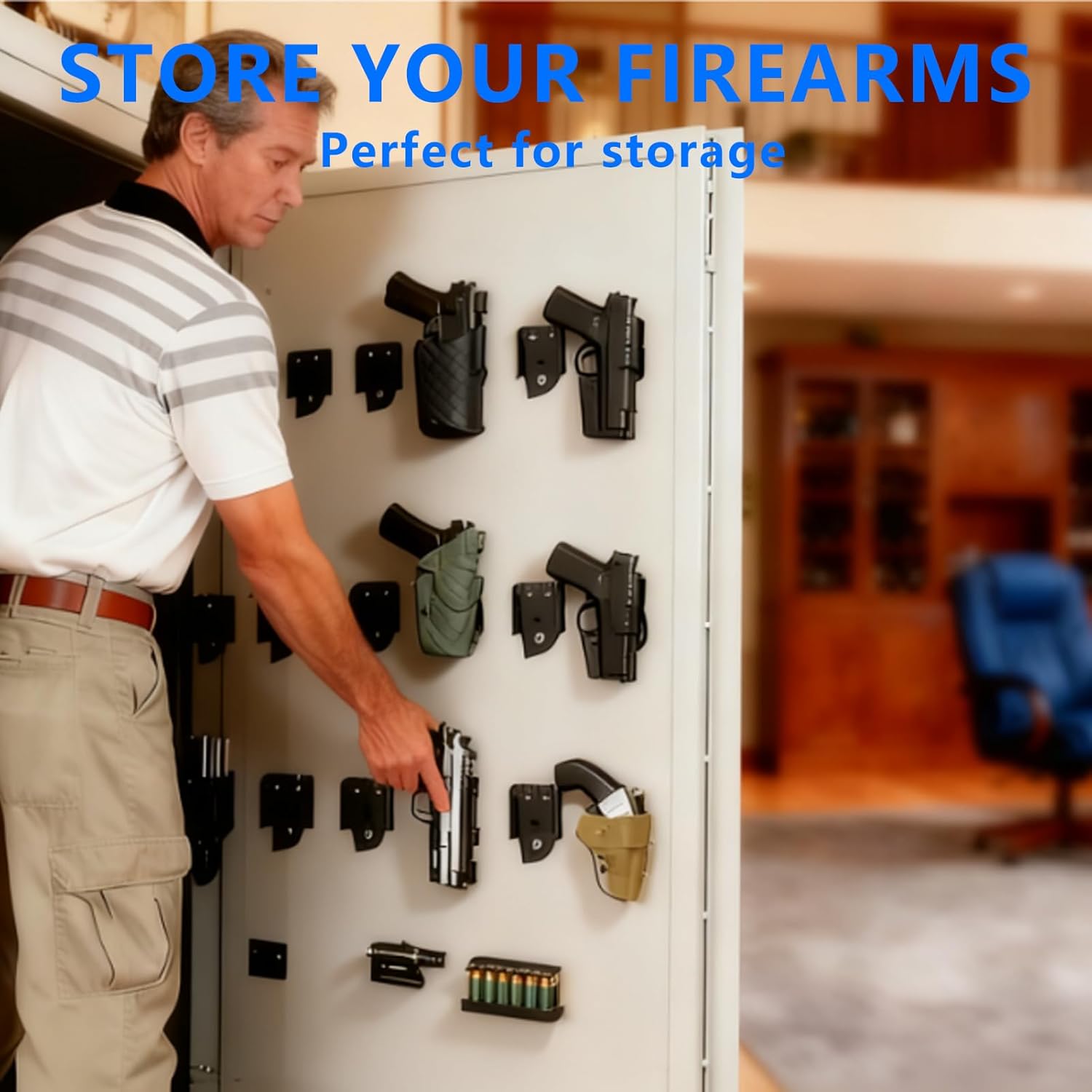 LAFENLIN Quick-Lock Kit 1 Pack for Duty & Tactical Holsters [Secure & Fast Swap] - A Few Seconds Mounting System for Police, Security & Shooters, Fits Belts, Thigh Rigs & Safes (Black) - Image 5