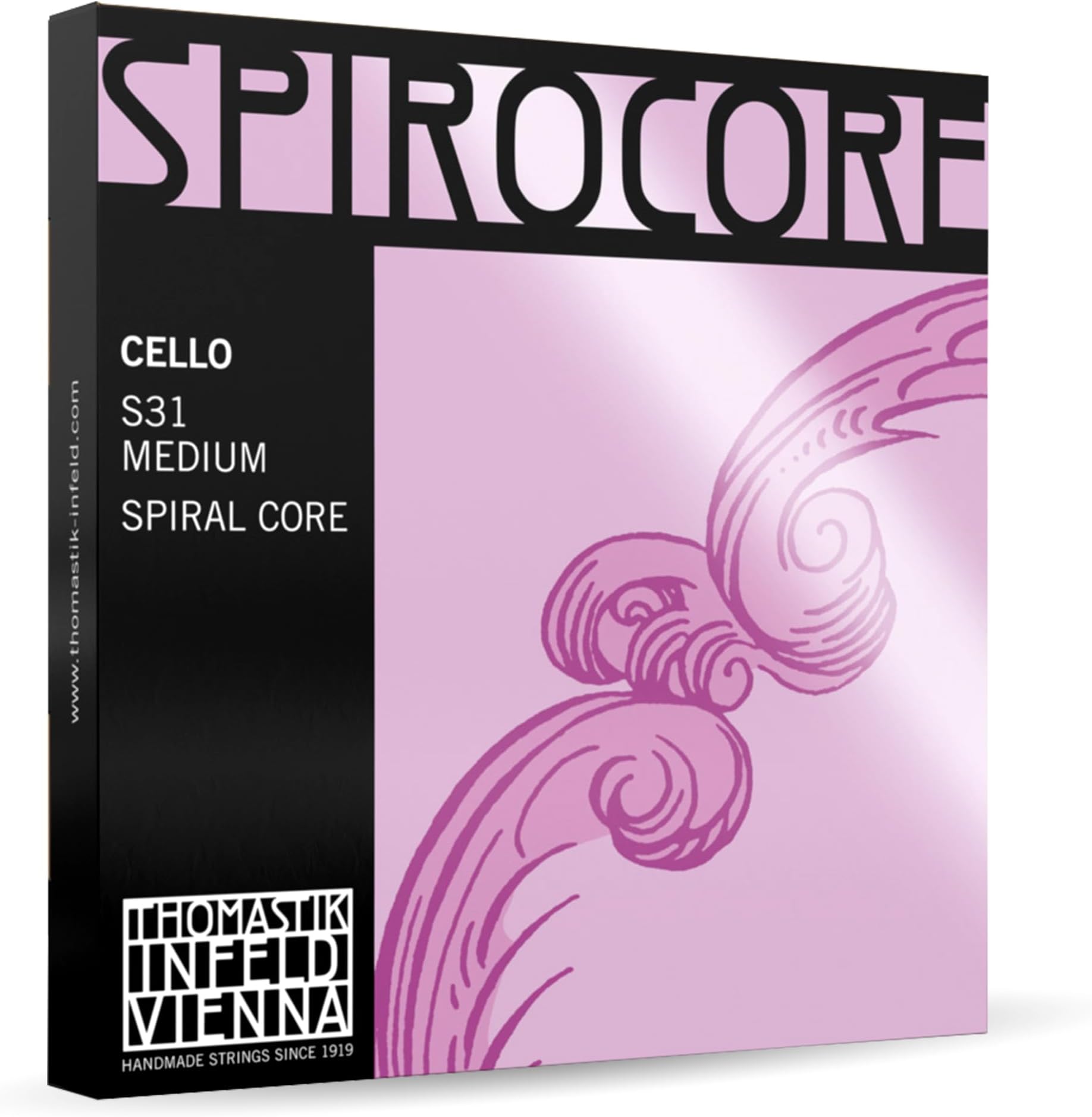 Thomastik-Infeld Spirocore Cello Strings Set 4/4 Size - Flexible Set with Exceptional Sound and Bow Response - Durable and Versatile Cello Strings 4/4 Full Set - Globally Recognized