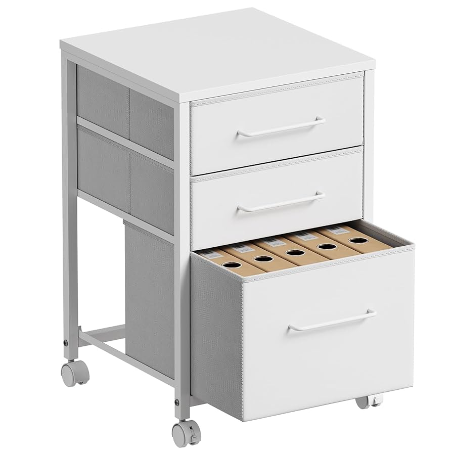 デスクワゴン 布製 ぬくもりのあるデザイン キャビネット Amazon.co.jp: Maihail デスクワゴン サイドワゴン キャスター