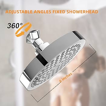 AISINYI High Pressure Rainfall Shower Head, 6 Inches Luxury Modern