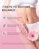 Vista 4 de Probióticos vaginales para mujeres, equilibrio de pH con mezcla de probióticos Lactobacillus para promover un olor vaginal saludable, flora vaginal