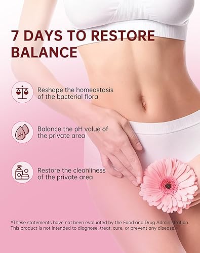 Miniatura 4 de Probióticos vaginales para mujeres, equilibrio de pH con mezcla de probióticos Lactobacillus para promover un olor vaginal saludable, flora vaginal,