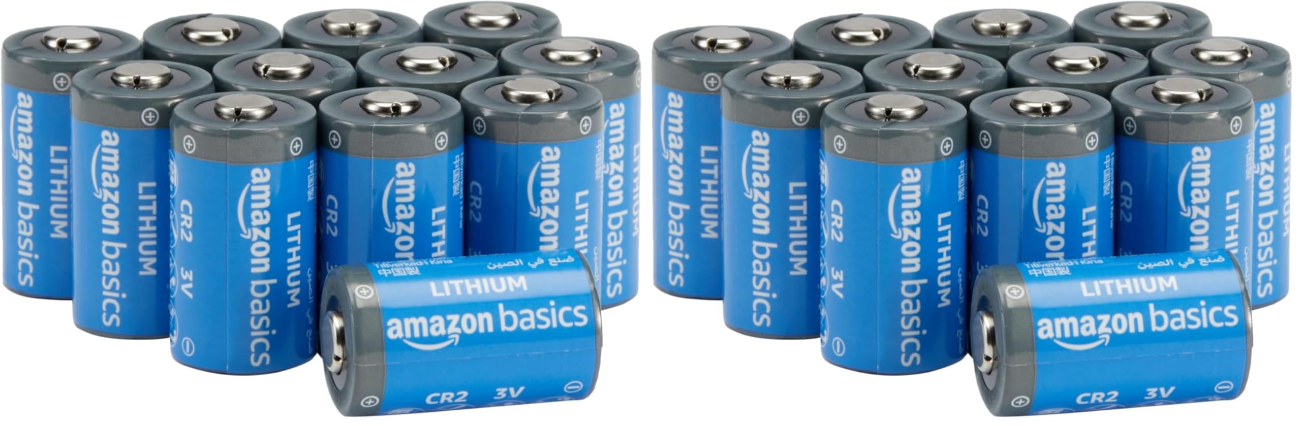 Amazon Basics CR2-Lithium-Batterien, 800 mAh, 3 Volt, langanhaltende Leistung, 12 Stück (Packung mit 2)