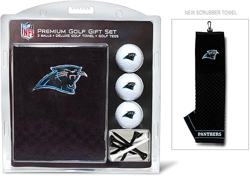 Vista 45 de Team Golf Juego de regalo premium de la NFL: toalla bordada de lujo, 3 bolas, 14 camisetas (2-3/4 pulgadas regular)