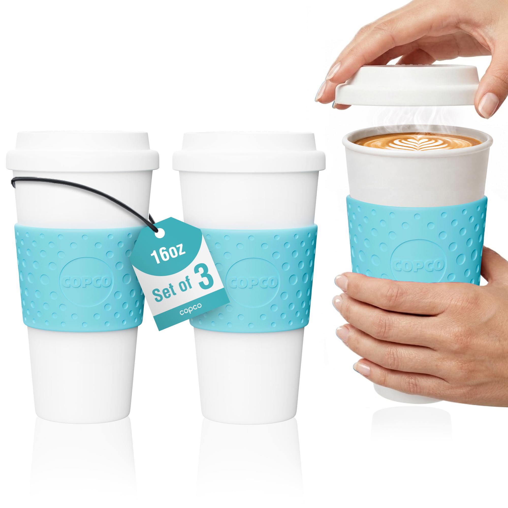 Amazon.com: Copco Acadia Travel Mug - Azure Blue, 16 Oz, Set of 3