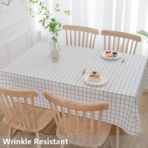Miniatura 3 de JZY - Mantel de vinil resistente para mesa de cocina o comedor - Mantel de PVC lavable para mesa rectangular