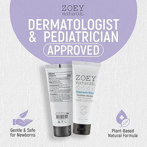 Miniatura 3 de Crema para pañales para bebés, aprobada por pediatras y dermatólogos, óxido de zinc y arcilla de caolín para alivio calmante y curación, ganadora