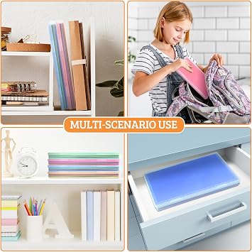 Polegas 4 Pack Portable A4 Clear File Box, Plastic File Storage Box, Waterproof A4 Container for Documents, Paper,Letters, Scrapbook, Magazines,Photos