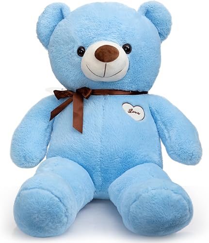 Miniatura 8 de HollyHOME Oso de peluche grande, súper suave, regalo para novia y niños, 32 pulgadas