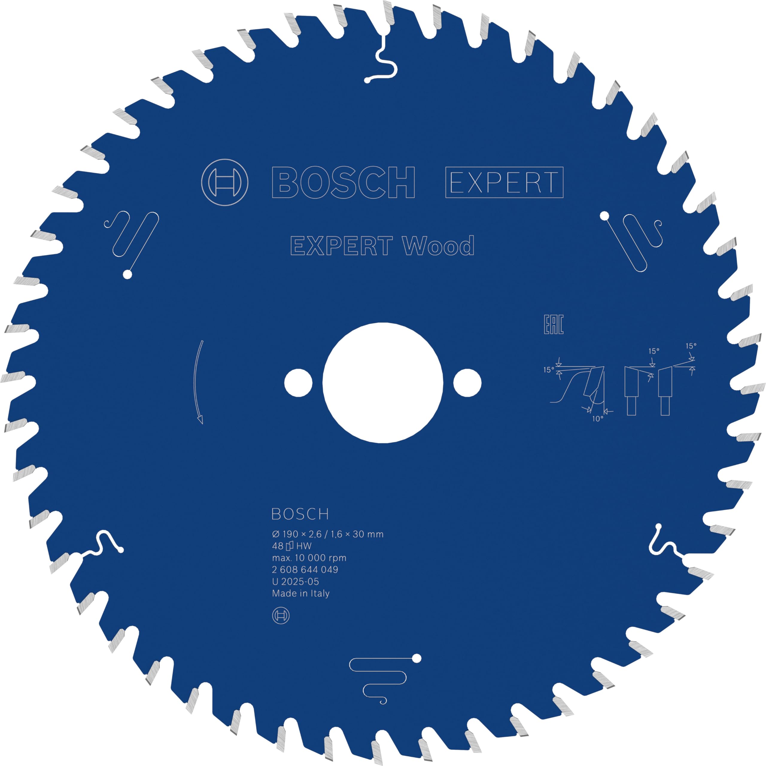 Bosch 1x Lame de scie circulaire filaire EXPERT Wood