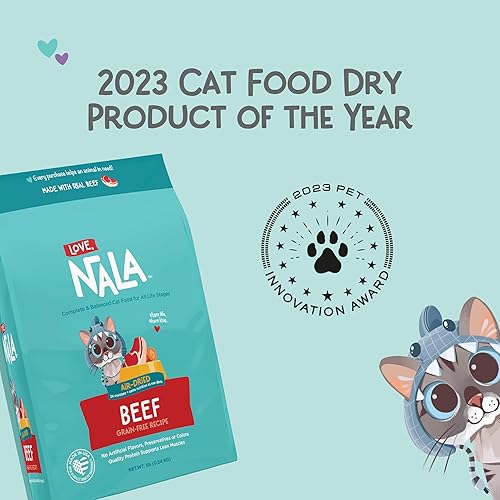Miniatura 2 de LOVE, NALA - Alimento para gatos secado al aire de carne de res - Premiado - Comida completa y equilibrada para gatos para todas las etapas de la