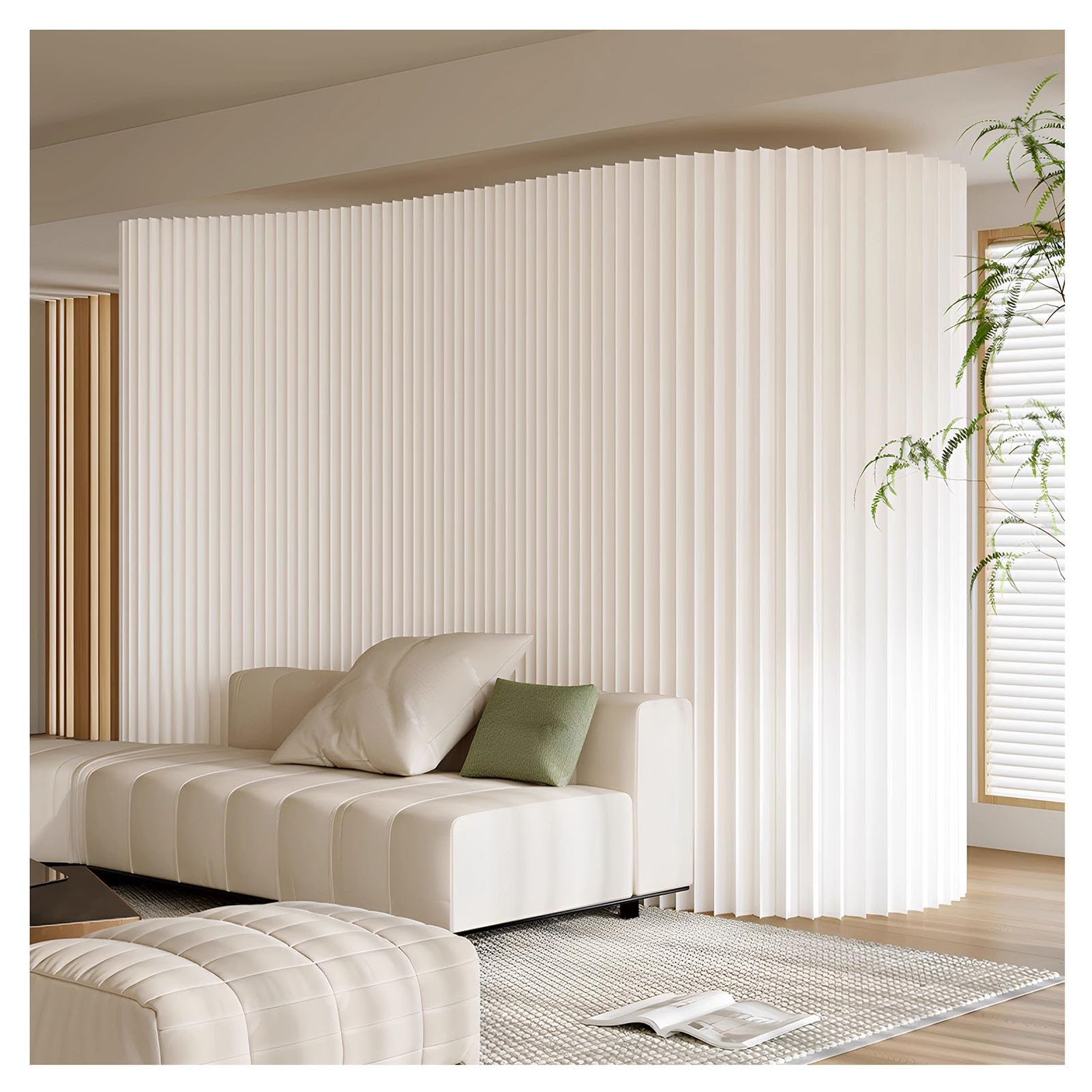 Séparation de l'espace maison bureau paravent pliable pour salon et studio