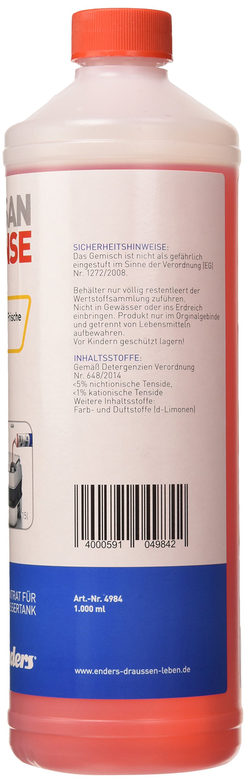 Enders Sanitärflüssigkeit ENSAN RINSE (Frischwassertank) 1 l, 4984 (Packung mit 2)