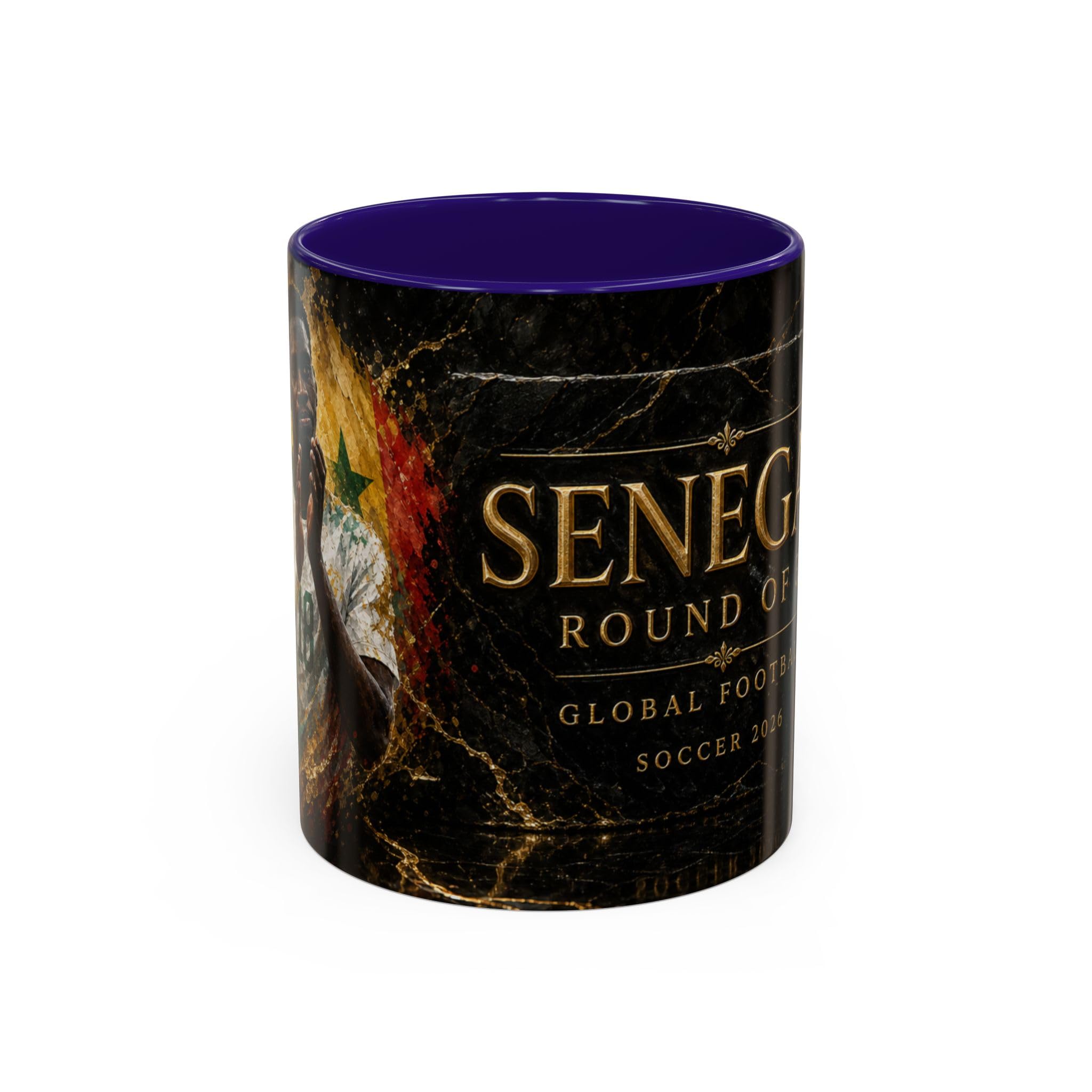 Senegal World Cup Soccer Mug | Black Marble Football Team Coffee Cup