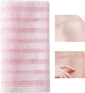 Generico Luffahandduk, långa dubbelsidiga badmattor, Japansk exfolierande kroppsduk, för att rengöra massera exfoliera alla män kvinnor äldre vuxna spa dusch