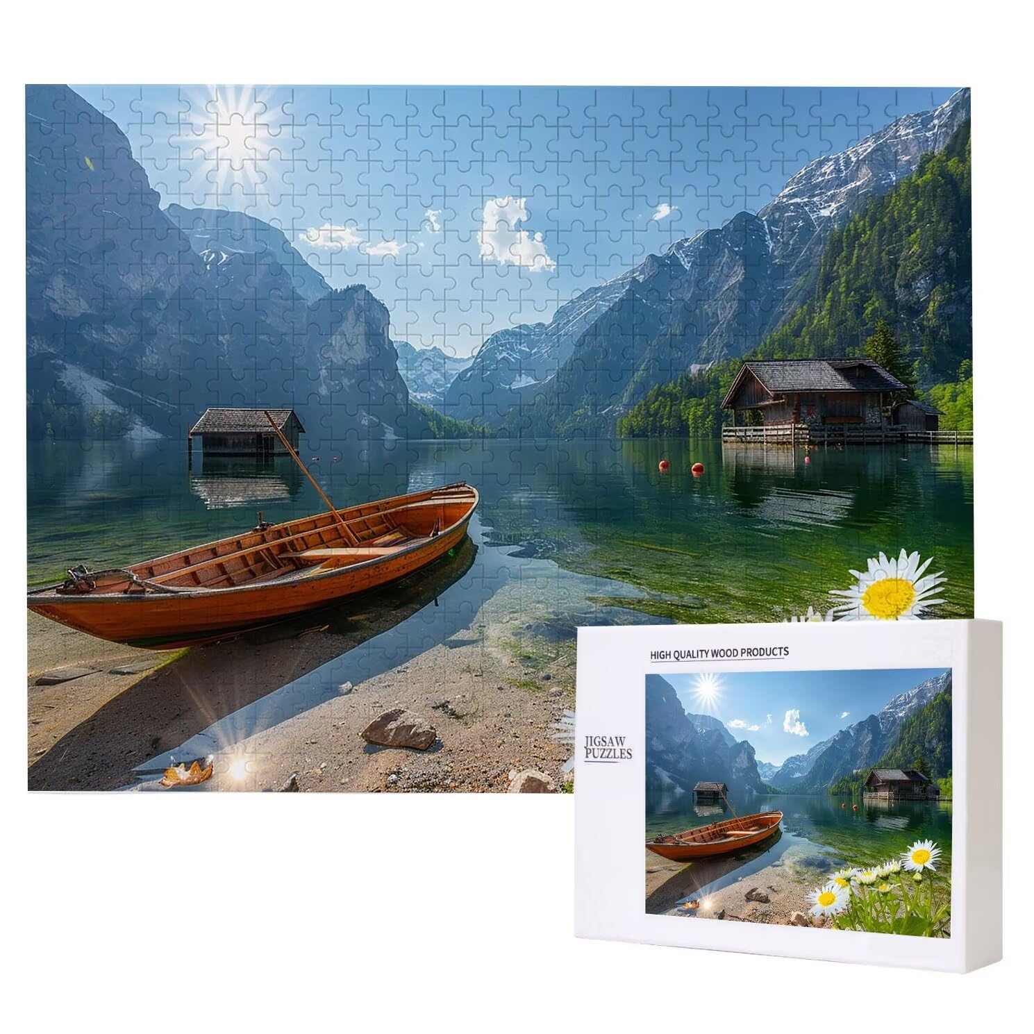 Jigsaw Puzzle, 1000 Pezzi Puzzle Classici, Nave Puzzle Rilassamento Intelligence, Mpossibile Difficile Puzzles impegnativo per adulti Puzzles per Gioco Familiare, Regalo per Amore Amico Molo 1 K0F-19