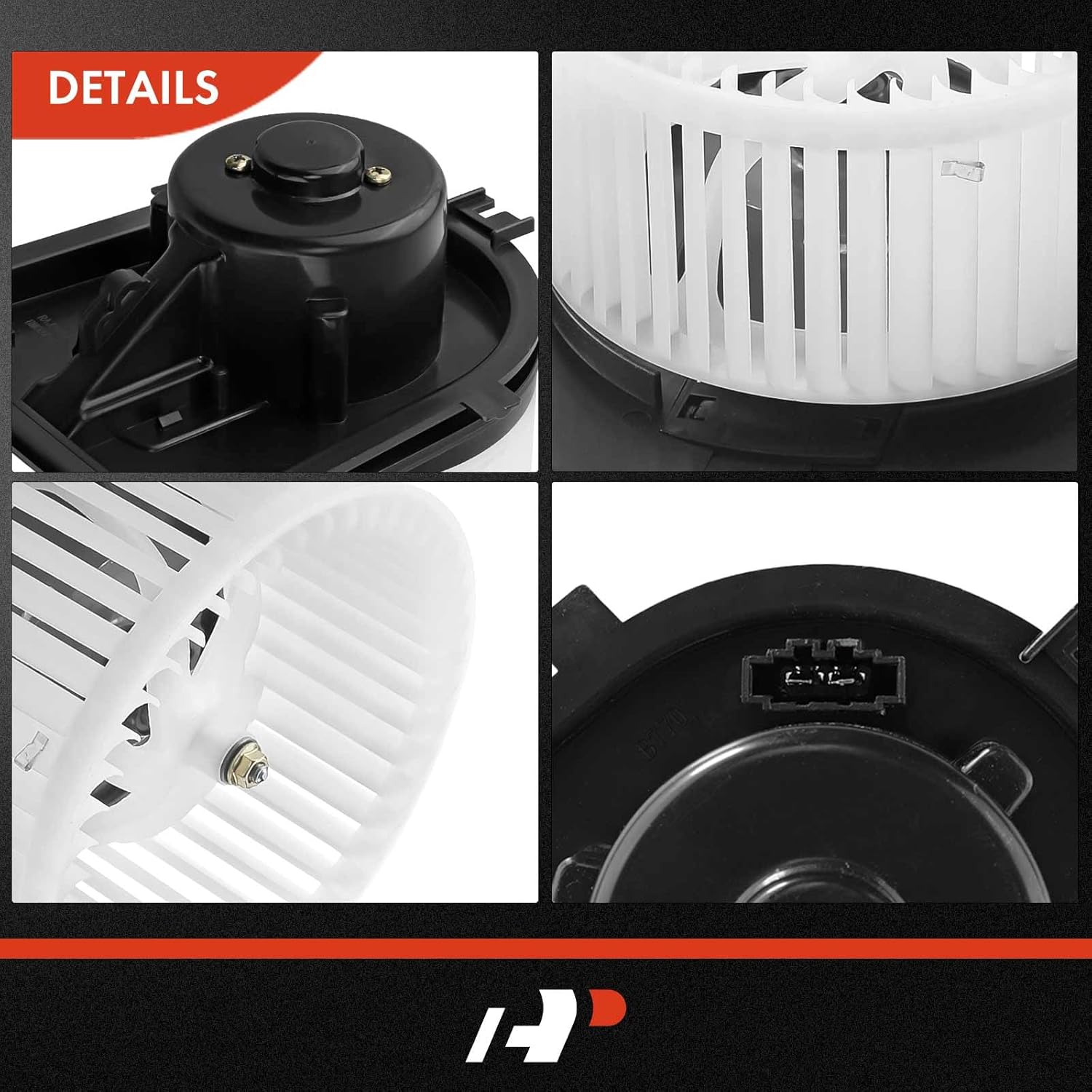 A-Premium Front HVAC Heater Blower Motor and Resistor Assembly Compatible with Audi & Volkswagen Vehicles - TT/TT Quattro 2000-2006, Beetle, Golf 1999-2006, Jetta 1999-2005 - Replace# 1J1819021C