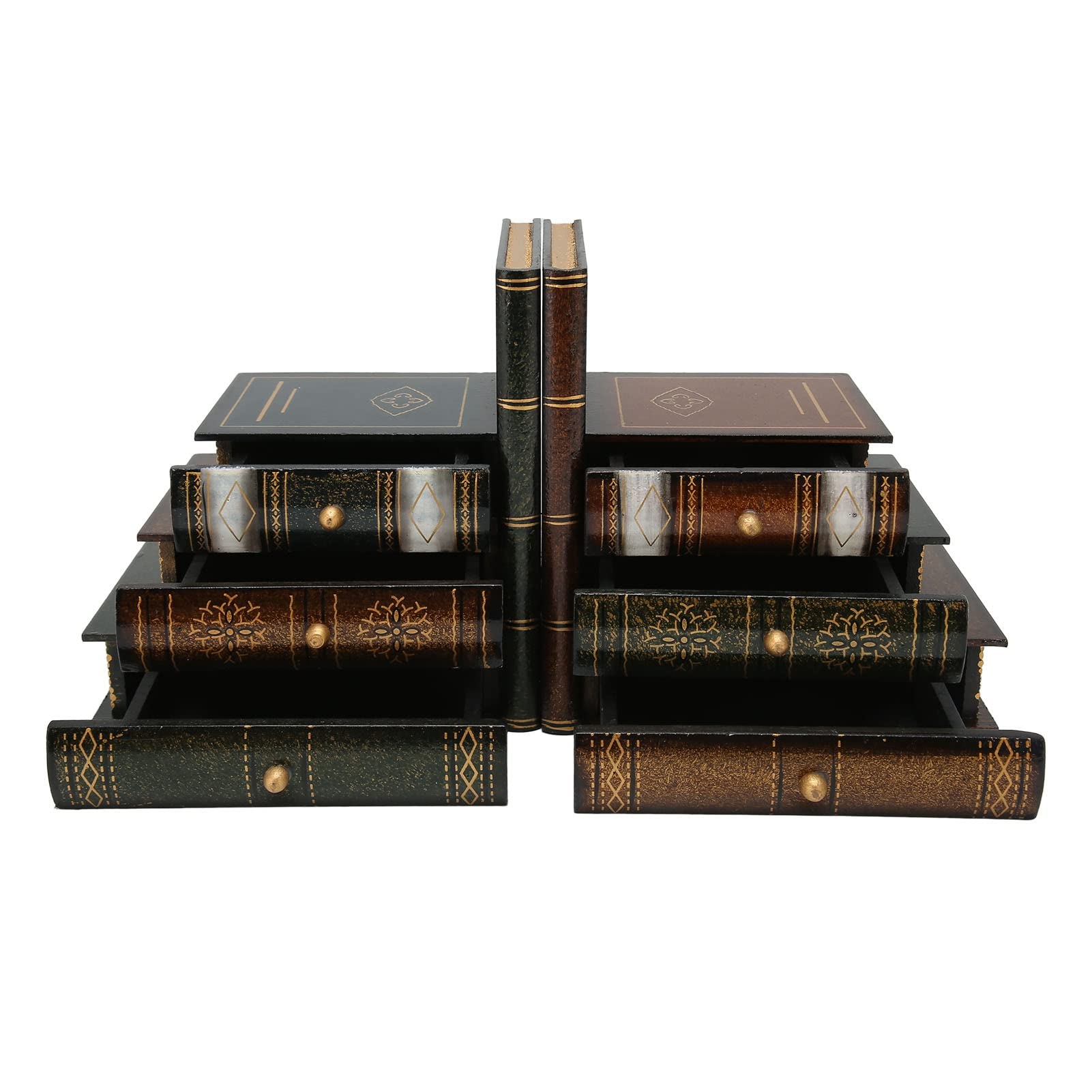 Serre-Livres en Forme de Livre pour Bureau Encombré et Range-Tout