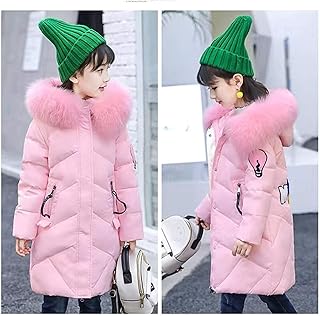 lxwi Chaqueta ultraligera cálida y resistente al viento, para niños, adolescentes, niñas, parkas, abrigo largo, ropa cálida para niños 11 y 12 (color: rosa, talla para niños: 12 T)