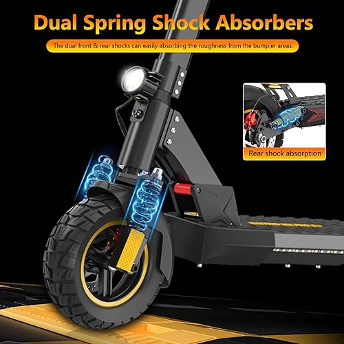 Miniatura 7 de iENYRID - Scooter eléctrico para adultos, scooter E con asiento desmontable, motor de 800 W, velocidad máxima de 28 Mph, rango de 20 a 31 millas,